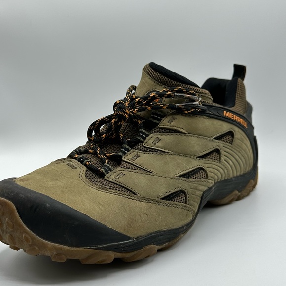 Mens Merrell Hiking Shoes Vibram Flexplate Dusty Olive Size 11.5 - Picture 4 of 11